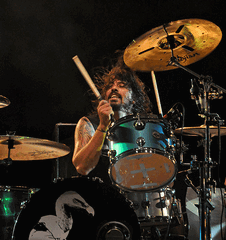 Dave Grohl with Them Crooked Vultures, 2009